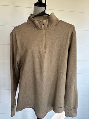 Motion Hampton Khaki Men’s 1/4 Zip Pullover Sz S NWT/0412